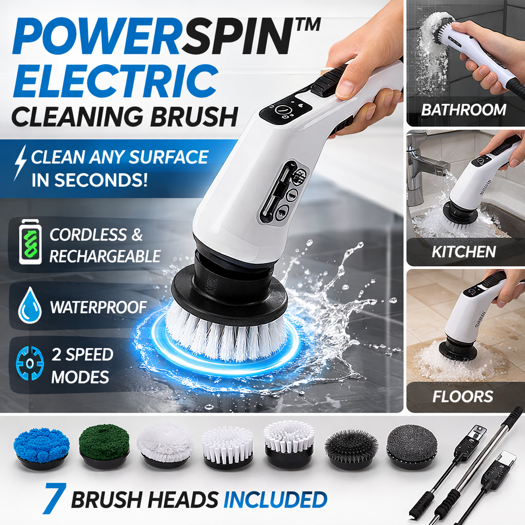 PowerSpin™ Electric Cleaning Brush